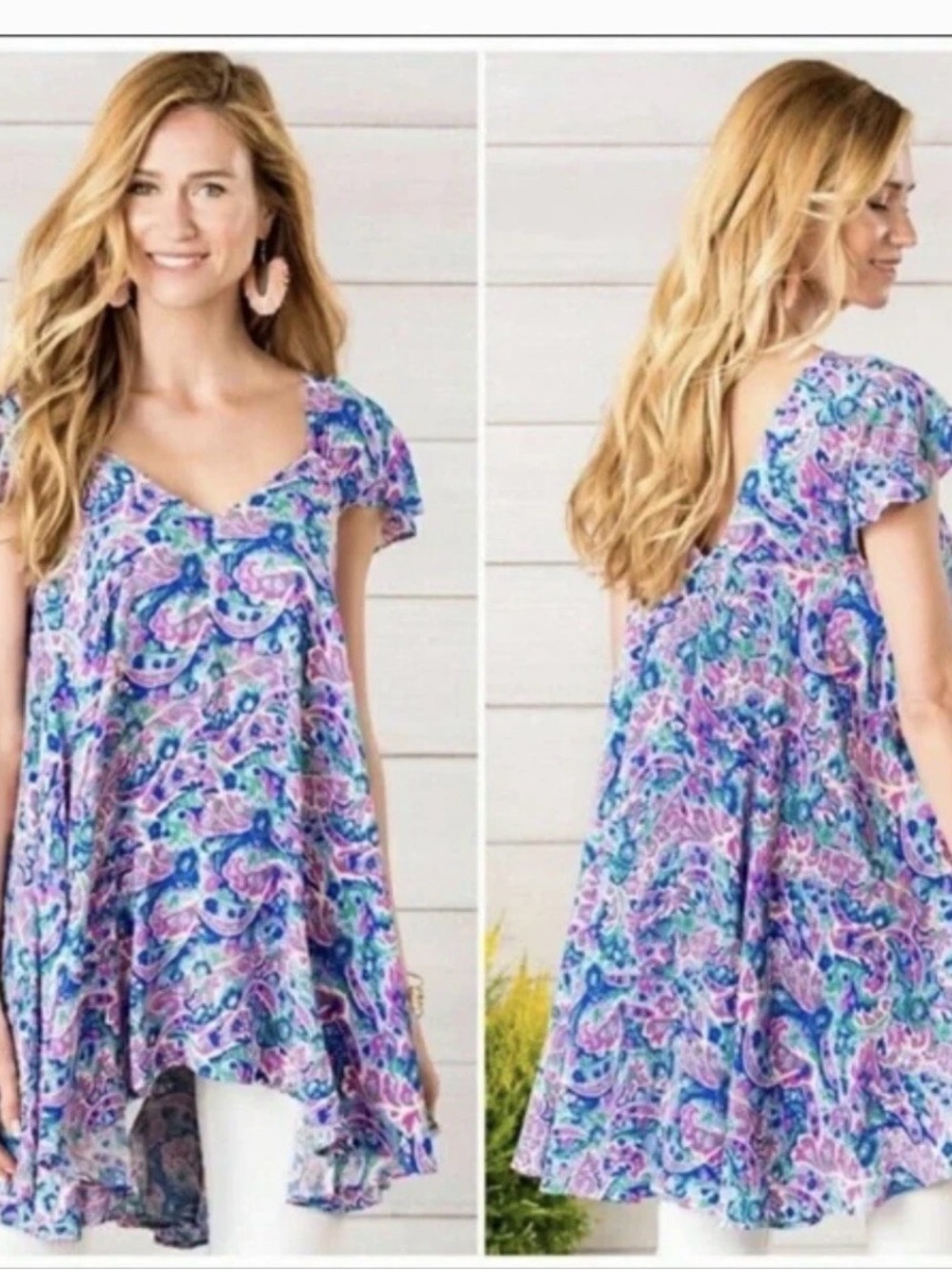 Matilda Jane Purple Multi Paisley Swing Tunic